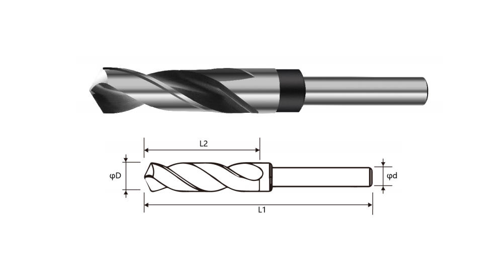 M35/6542 Blade Material Steel/Cast Iron/Non-Ferrous Material Processing 1/2 Equal Shank Drill