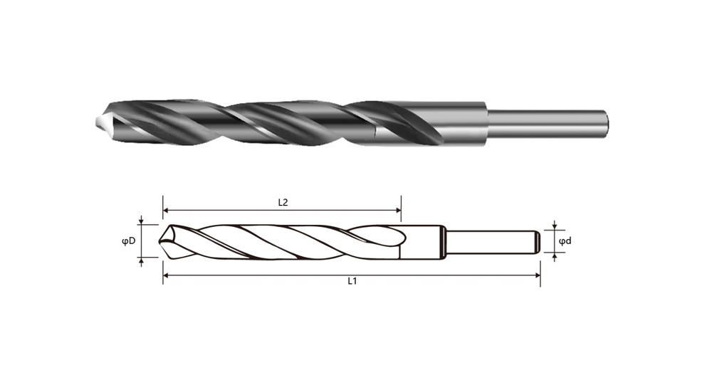 DIN 338 Metal Drilling Fully Ground High Wear-Resistant Equal Handle Drill