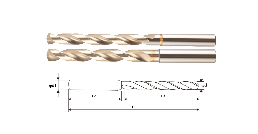 Long Powerful Torque High-Performance Thick Shank High-Speed Drill